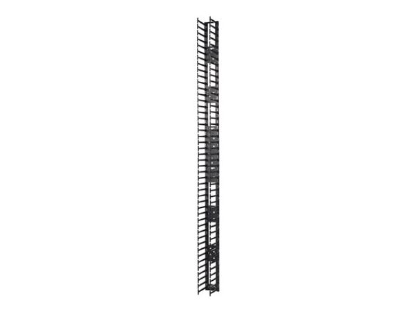 Rack cable management kit - black - 48U (pack of 2)
